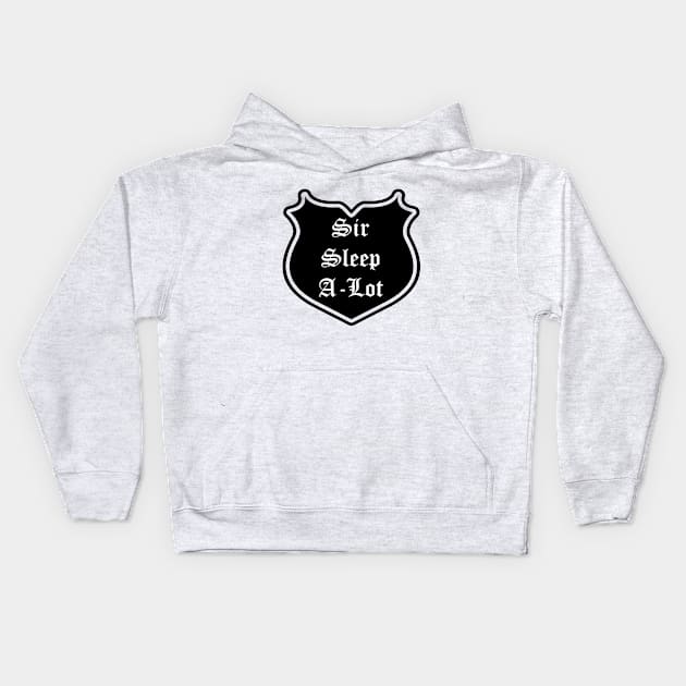 Sir Sleep-A-Lot Emblem Kids Hoodie by Red'n'Rude